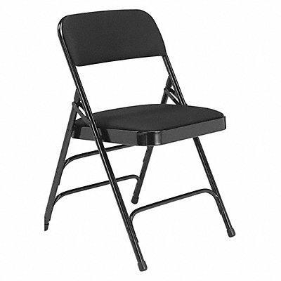 Triple Brace Fold Chair Farbic Blk PK4 MPN:2310