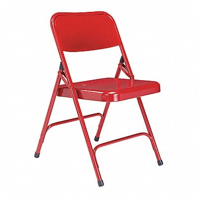 Folding Chair Red Steel Unpadded PK4 MPN:240