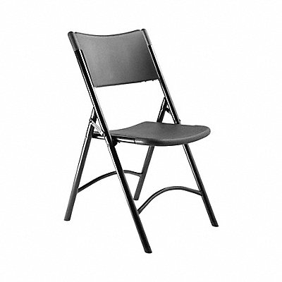 Folding Chair 300 lb Plastic Black PK4 MPN:610