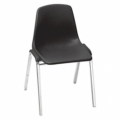 Shell Stacking Chair Poly Black PK4 MPN:8110