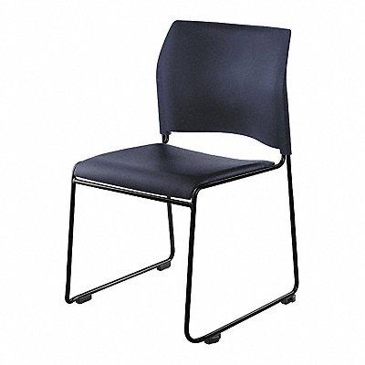 Stacking Chair Vinyl 30-3/4in H Navy MPN:8704-10-04