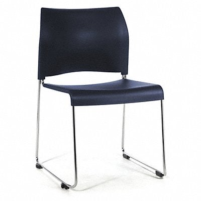 Stacking Chair Navy Blue Seat 20 in W MPN:88041104