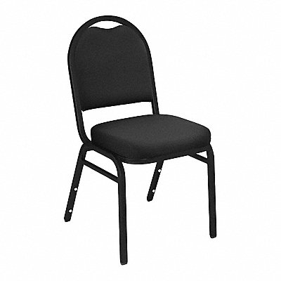 Stacking Chair Steel Black/Black MPN:9260-BT