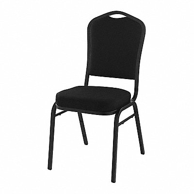 Stack Chair Black Fabric Black Frame MPN:9360-BT