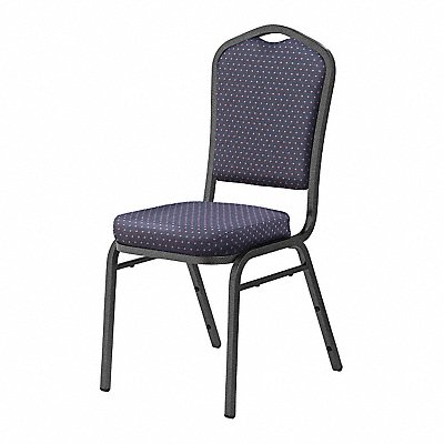 Stack Chair Navy Fabric Silvervein Frame MPN:9364-SV