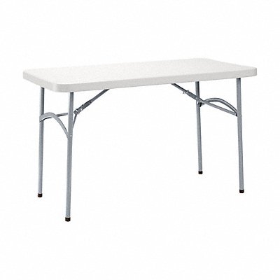 Folding Table Blow Molded Plastic 48 in MPN:BT2448