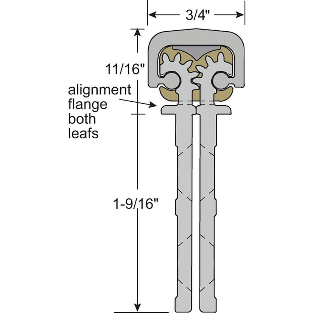 Continuous Hinges, Mount Type: Full Mortise , Hinge Material: Aluminum , Finish: Anodized Aluminum , Range Of Motion: 270  MPN:HD1100A-83