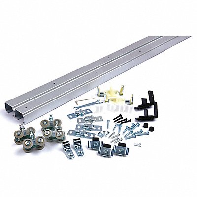 Track Kit Sliding Door Type Alum. Silver MPN:SLAL-250-BP-48