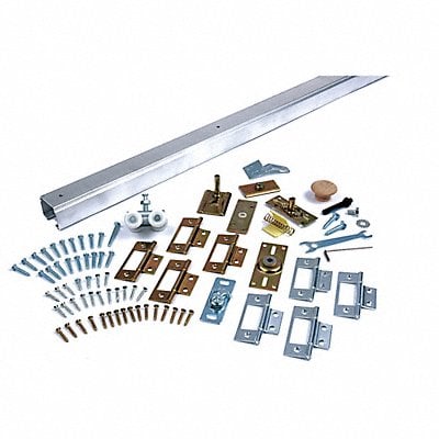 Track Kit Sliding Door Type Alum. Silver MPN:SLAL-75-BF2DR-36