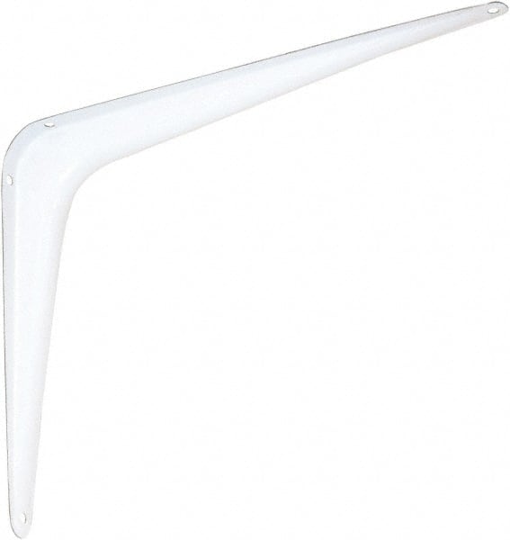 100 Lb Capacity, White Shelf Brackets MPN:N218-925