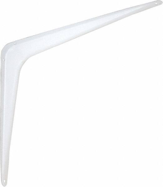 100 Lb Capacity, White Shelf Brackets MPN:N245-779