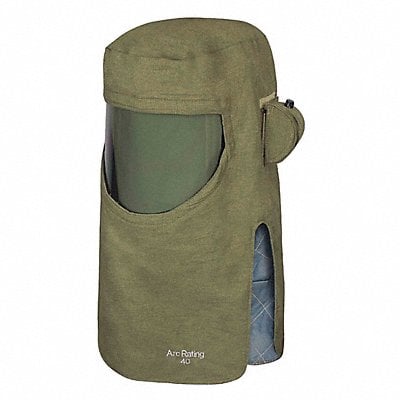 Arc Flash Hood Universal Size Green MPN:H65NPQHFANPV