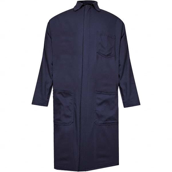 Smocks & Lab Coats, Garment Style: Lab Coat , Material: Cotton, Nylon , Size: 3X-Large , Color: Navy Blue , Sleeve Length: Long  MPN:C09UPLC3X42