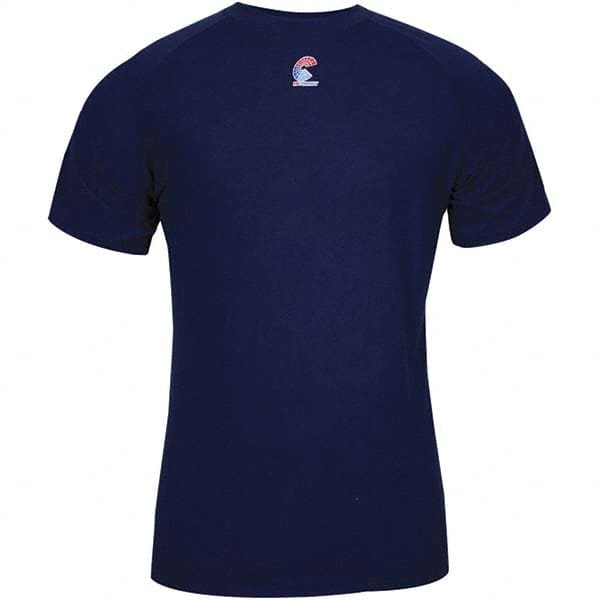 Base Layer Shirt: Cotton, 3X-Large, Navy Blue MPN:C52FKSR3X