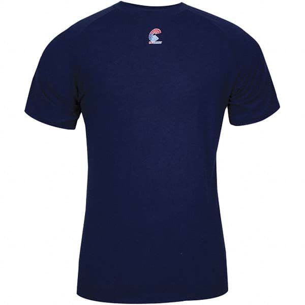 Base Layer Shirt: Cotton, 5X-Large, Navy Blue MPN:C52FKSR5X