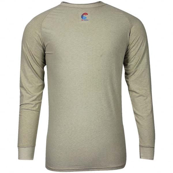 Base Layer Shirt: Cotton, 4X-Large, Tan MPN:C52JKSRLS4X