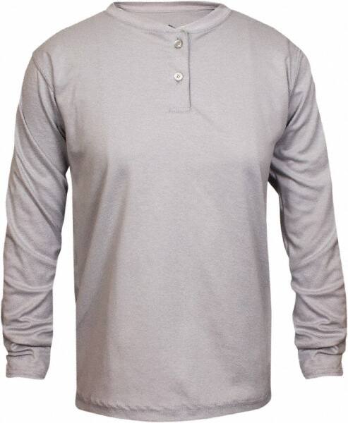 Fire-Resistant Shirt: 2X-Large, Gray, Cotton, 5.5 oz MPN:C54VGBSLSWNYC2X