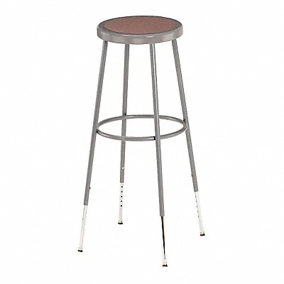 Round Stool Adjustable Legs Gray 31.5 H MPN:6230H