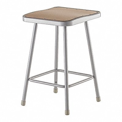 Square Stool Welded Tube Leg Gray 24 H MPN:6324