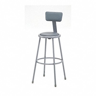 Round Stool Welded Tube Leg Gray 43 H MPN:6430B