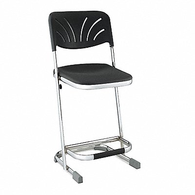 Square Stool Sled-Base Legs Chrome 35 H MPN:6622B