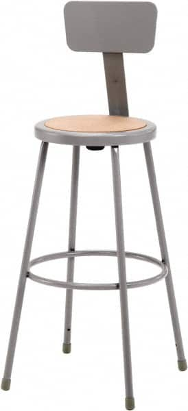 30 Inch High, Stationary Fixed Height Stool with Adjustable Height Back MPN:6230B