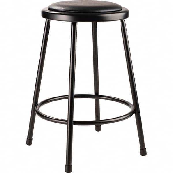 Stationary Stools, Product Type: Fixed Height Stool , Base Type: Steel , Overall Width: 15in , Overall Depth: 15in , Seat Shape: Round  MPN:6424-10