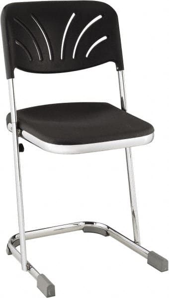 18 Inch High, Stationary Square Seat with Steel Backrest MPN:6618B