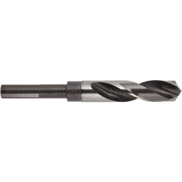 Reduced Shank Drill Bit: 1-1/64'' Dia, 1/2'' Shank Dia, 118 0, High Speed Steel MPN:014420AW