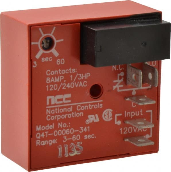 5 Pin, 60 sec, SPDT, Time Delay Relay MPN:Q4T-00060-341