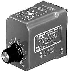 Time Delay Relays, Timer Function: Delay On Make , Minimum Delay (sec.): 0.1000 , Timer Adjustment Method: Knob  MPN:T1K-00010-462