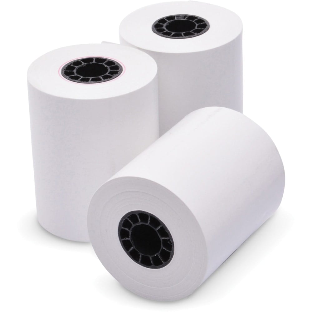 ICONEX NCR Paper Thermal POS Grade 165ft Register Rolls - 2 1/4in x 165 ft - Clear - 3 / Pack - White (Min Order Qty 6) MPN:90780079