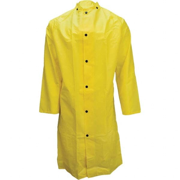 Rain Coat: Size 3XL, ASTM D6413, Yellow, Nylon MPN:27001-31-2-YEL-