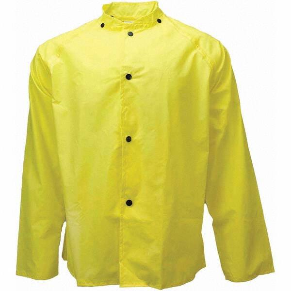 Rain Jacket: Size Large, Yellow, Nylon MPN:27001-01-1-YEL-