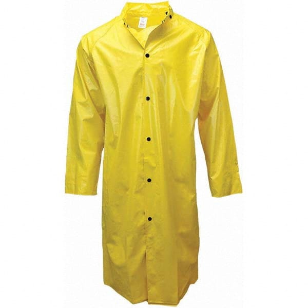 Rain Coat: Size L, Yellow, Nylon & PVC MPN:35001-31-1-YEL-