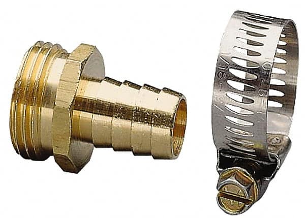 Garden Hose Fitting: Male, 5/8