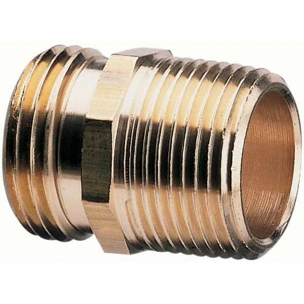 Garden Hose Connector: Male Hose to Male Pipe, 3/4