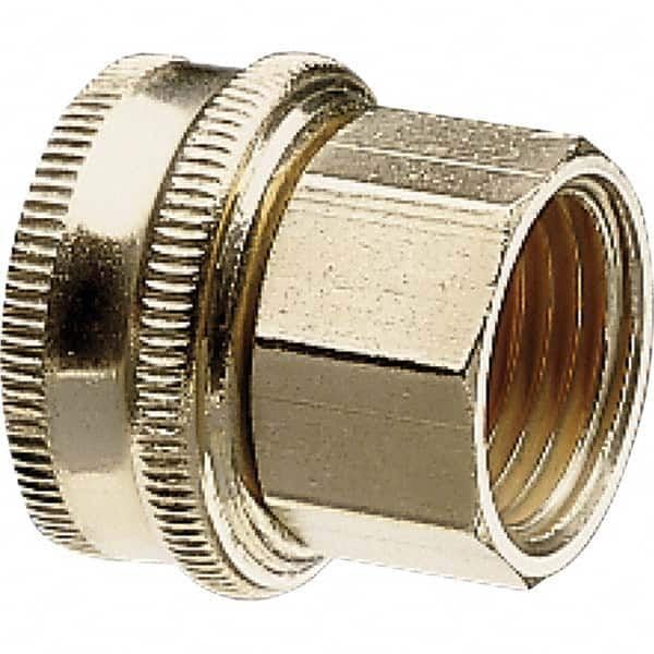 Garden Hose Connector: Female Hose to Female Pipe, 3/4