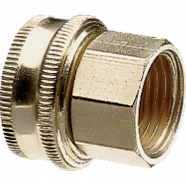 Garden Hose Connector: Female Hose to Female Pipe, 3/4