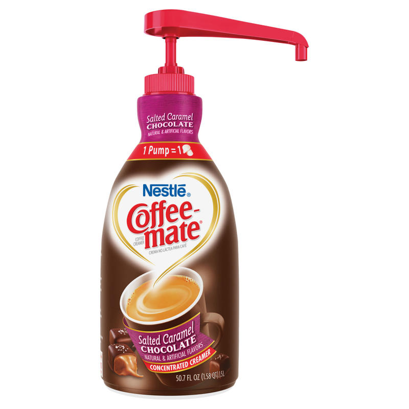 Nestle Coffee-mate Liquid Creamer Pump Bottle, Salted Caramel, 50.7 Fl Oz (Min Order Qty 3) MPN:NES79976