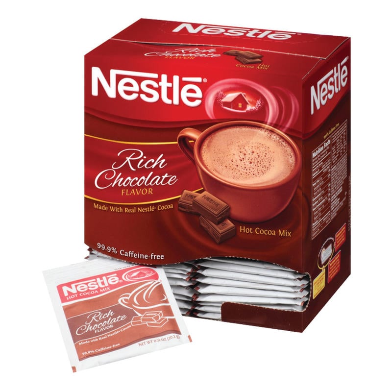 Nestle Rich Chocolate Hot Cocoa, 0.71 Oz, Box Of 50 Packets (Min Order Qty 4) MPN:25485