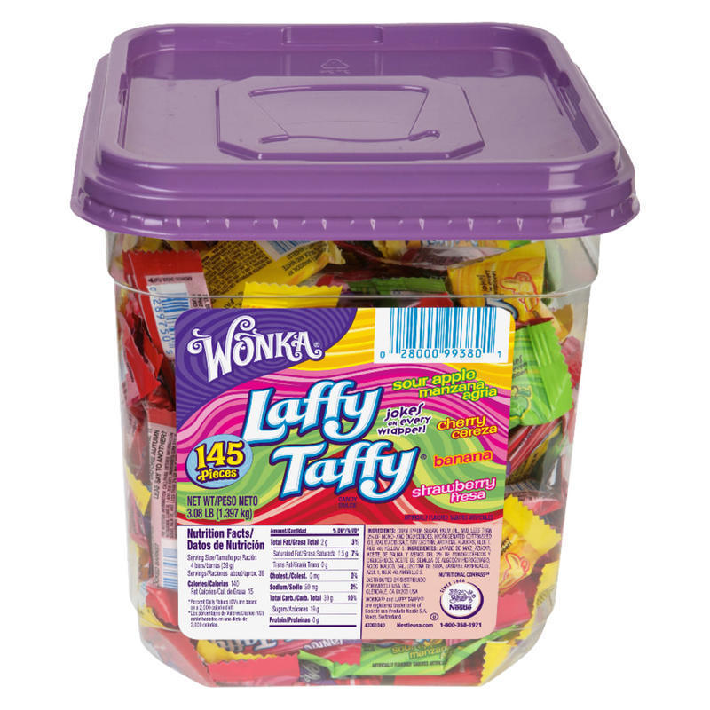 Nestle Laffy Taffy Assorted Tub 3.08 LB (Min Order Qty 3) MPN:48749