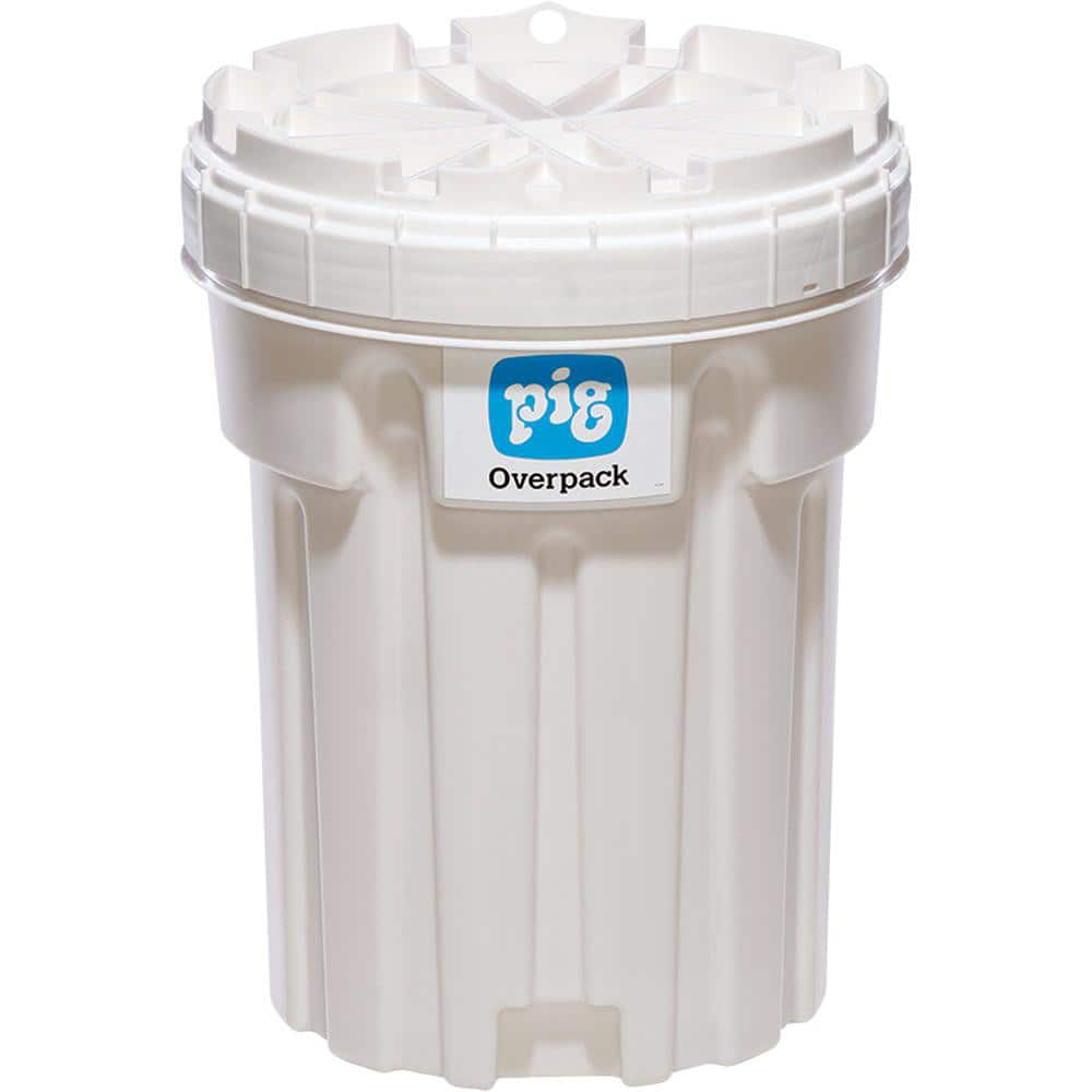 Overpack & Salvage Drums, Product Type: Overpack Drum, Salvage Drum , Holds Maximum Drum Size: 30gal , Closure Type: Screw-On Lid , Drum Size Capacity: 30gal  MPN:PAK709-WH