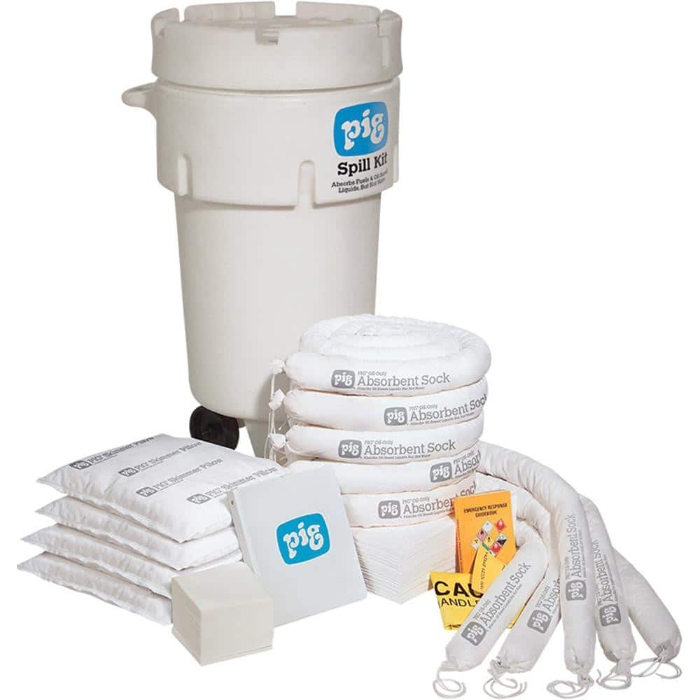 Spill Kits, Kit Type: Oil Based Liquids Spill Kit, Container Type: Overpack, Absorption Capacity: 31 gal, Color: White, Portable: Yes MPN:KIT468