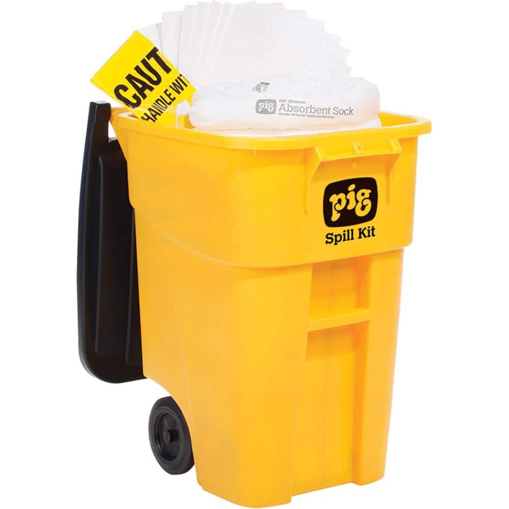 Spill Kits, Kit Type: Oil Based Liquids Spill Kit, Container Type: Can, Absorption Capacity: 40 gal, Color: Hi-Vis Yellow, Portable: Yes MPN:KIT469