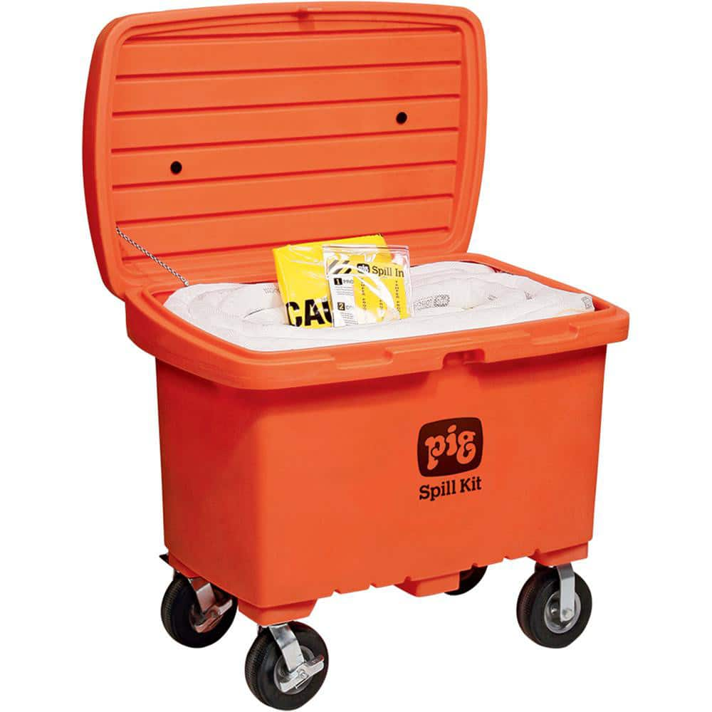 Spill Kits, Kit Type: Oil Based Liquids Spill Kit, Container Type: Chest, Absorption Capacity: 74 gal, Color: Orange, Portable: Yes MPN:KIT480-OR