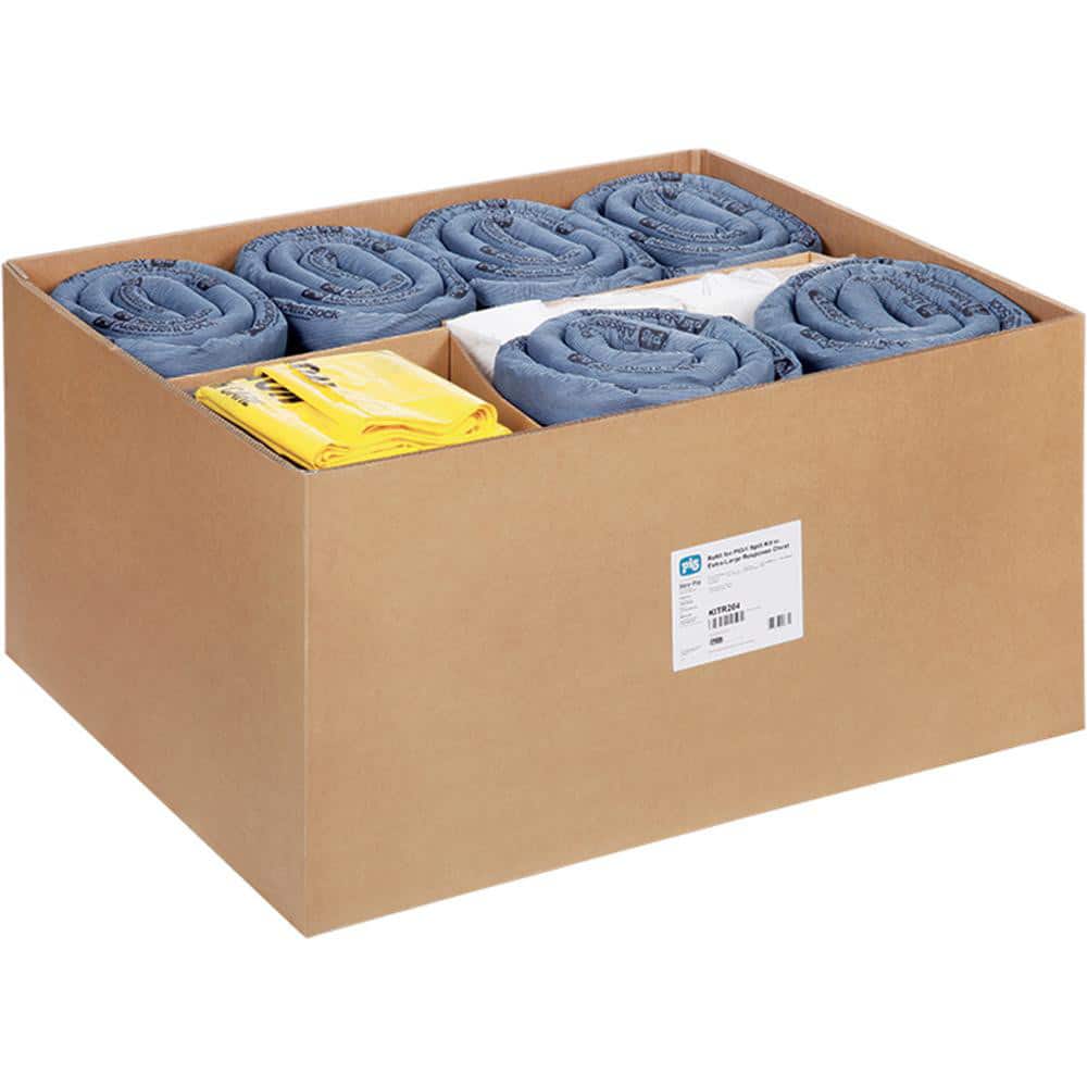 Spill Kits, Kit Type: Universal Spill Kit, Container Type: Box, Absorption Capacity: 143 gal, Capacity per Kit (Gal.): 143 gal, Includes: 1 - Instructions MPN:KITR204