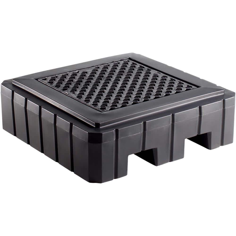 Spill Pallets, Platforms, Sumps & Basins, Product Type: Spill Pallet , Sump Capacity (Gal.): 61.00 , Maximum Load Capacity: 800.00  MPN:PAK987-BK-WD