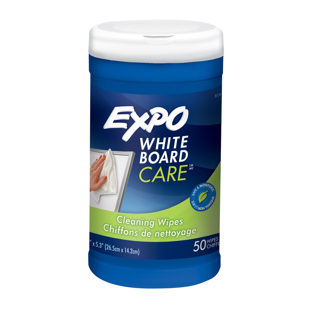 EXPO Marker Board Towelettes, 6in x 9in, Pack Of 50 (Min Order Qty 8) MPN:81850