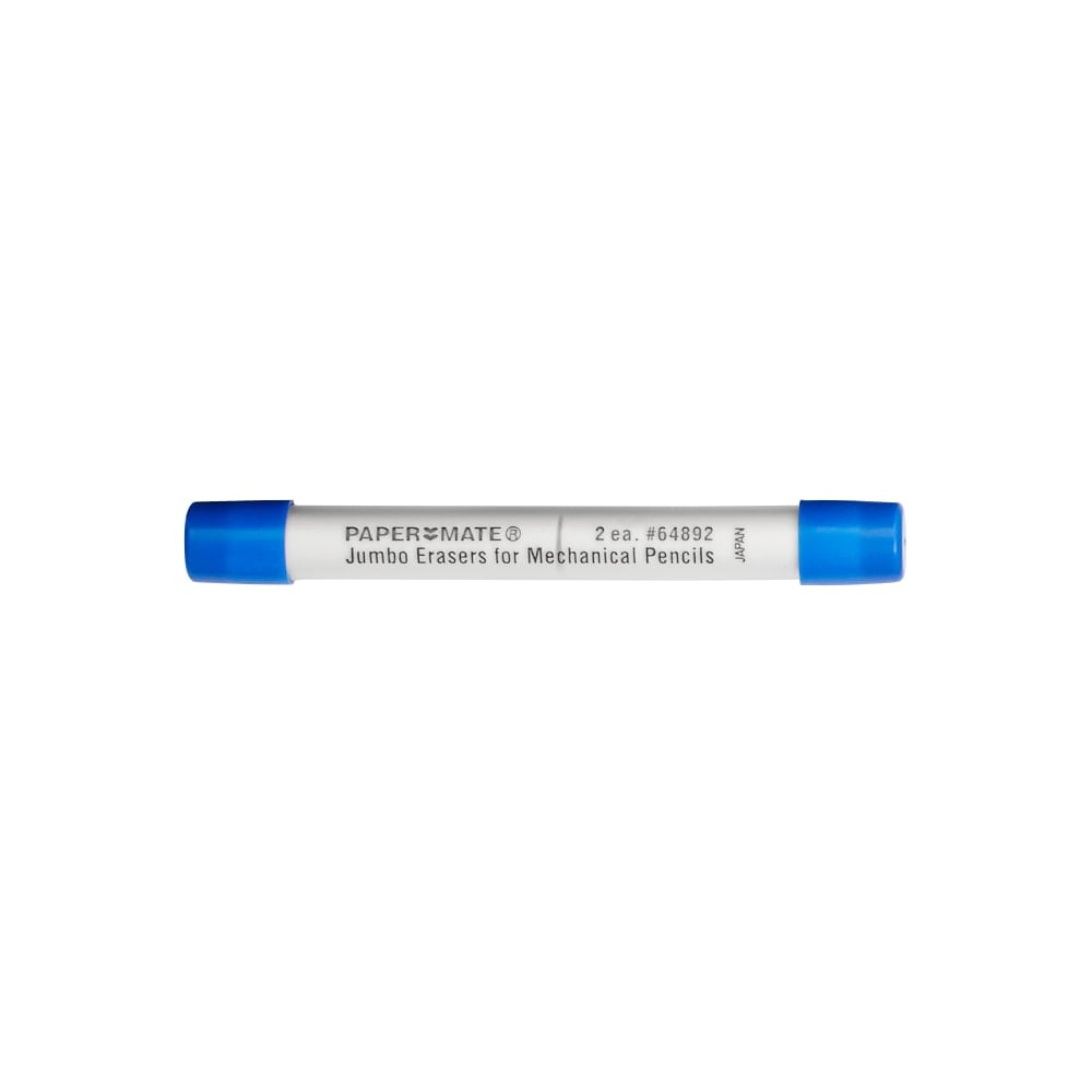 Paper Mate Jumbo Eraser Refills, Tube Of 2 (Min Order Qty 58) MPN:64892